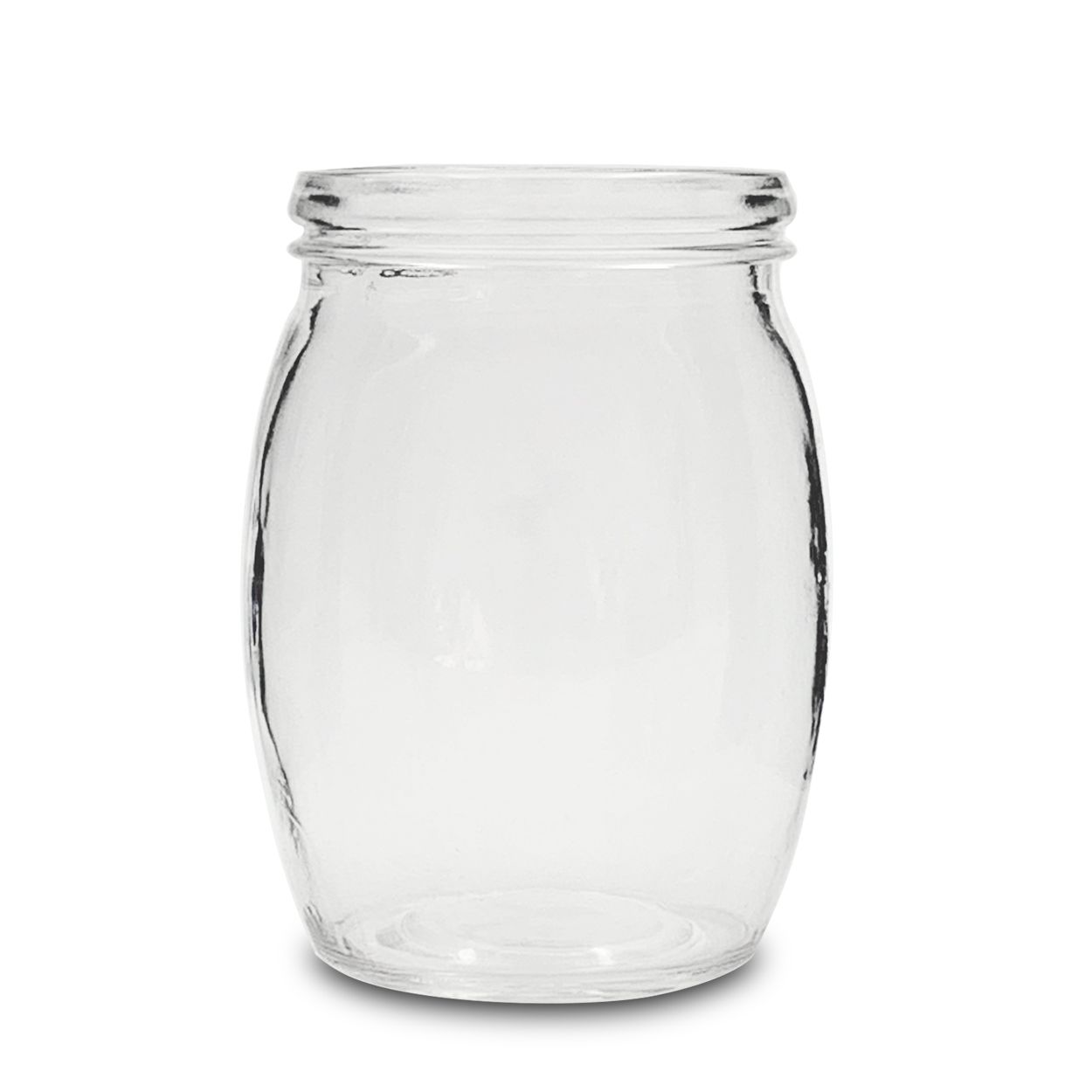 Frascos de vidrio con tapas abatibles