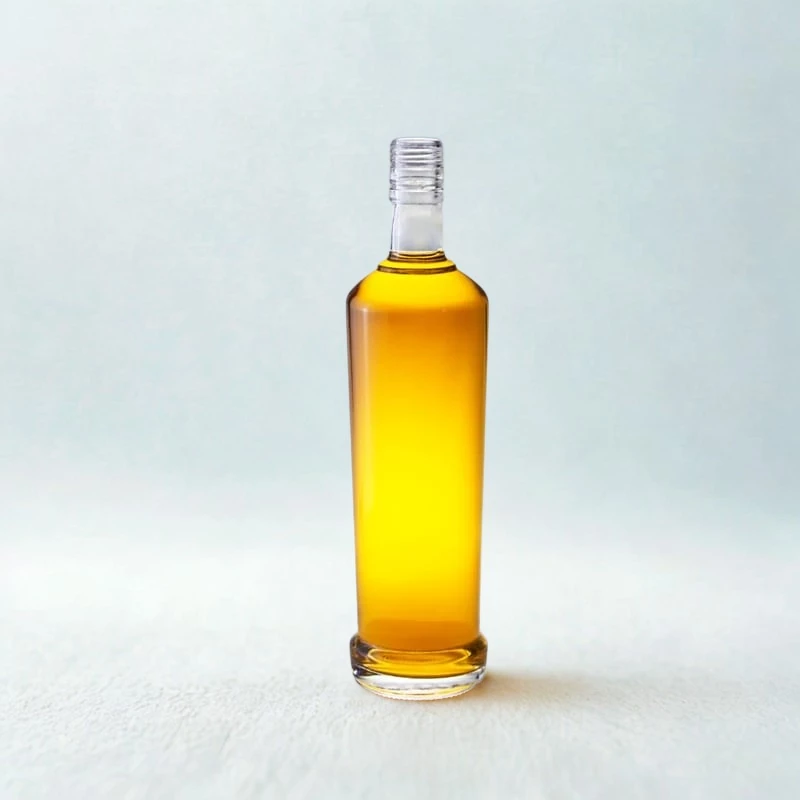 Botella de vodka de 700 ml, estilo Smirnoff, fabricante de botellas de vidrio de base pesada.